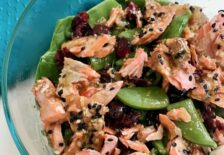 Spinach Salmon & Sesame Salad