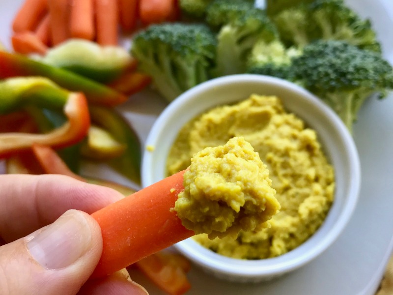 Quick Turmeric Hummus