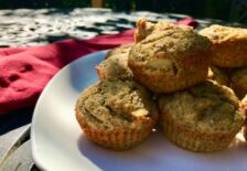 Banana, Chia & Rhubarb Muffins