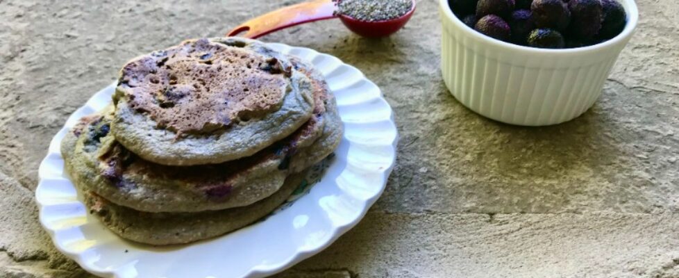 Blender Blueberry Pancakes